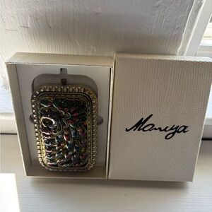 New in Box Maniya Embellished travel size mirror